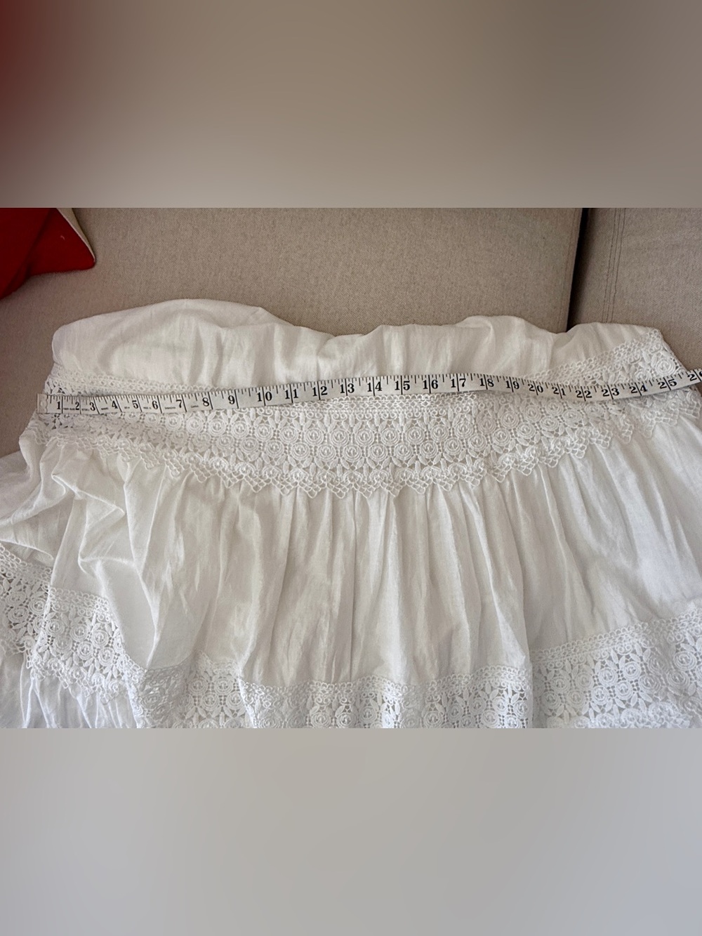 Aqua by Bloomie's Pretty White Maxi Sundress w/Spaghetti Straps & Lace Detail - Picture 13 of 13